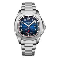 Blue-Stainless steel strap