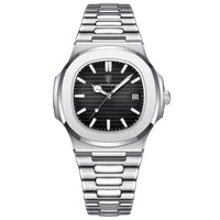 silver black - Stainless Steel Strap