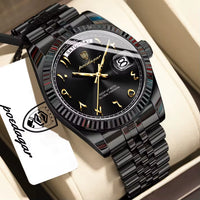 Black Dial and Band with Gold Accent