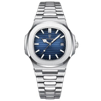 silver blue - Stainless Steel Strap