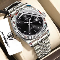 Black Dial with Silver Band