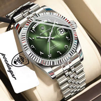 Dark Green Dial with Silver Band