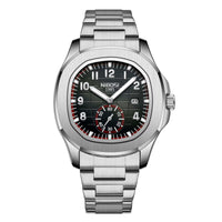 Black-Stainless steel strap